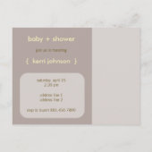 Nesting Bird stamboom grillig Baby shower Uitnodiging Briefkaart (Achterkant)