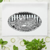 Nesting Box Hen Theedoek (Gevouwen)