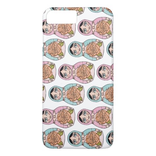Nesting Doll Apple iPhone 8 Plus Hoesje Protector (Achterkant)