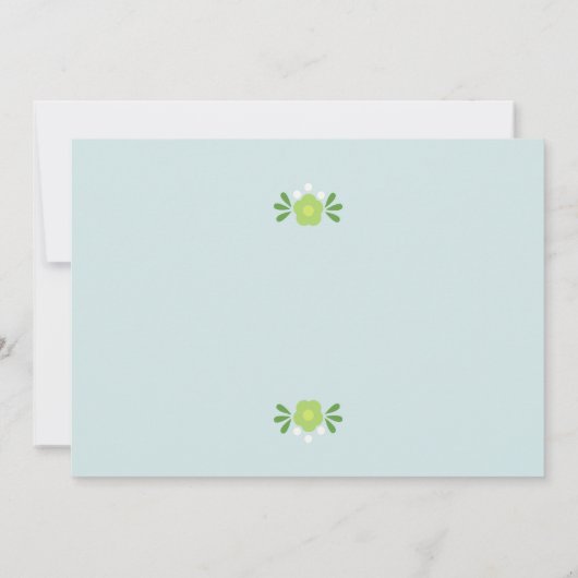 Nesting Doll Baby shower Invitation Kaart (Achterkant)