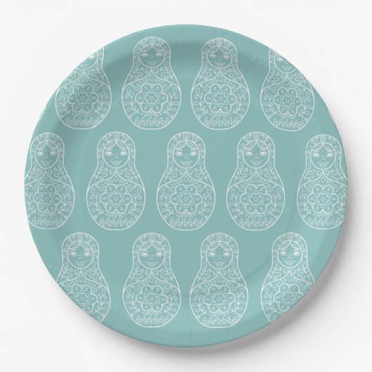 Nesting Doll Papieren Bordje (Voorkant)