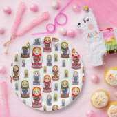 Nesting Doll Papieren Bordje (Feest)