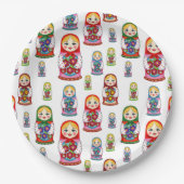 Nesting Doll Papieren Bordje (Voorkant)