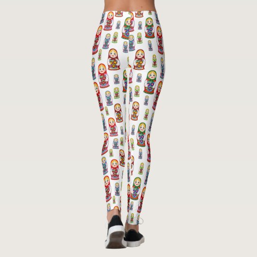 Nesting Doll Pattern Leggings (Achterkant)