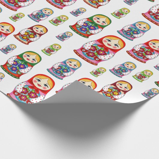 Nesting Dolls Cadeaupapier (Hoek)