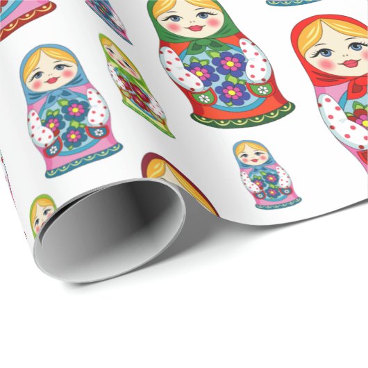 Nesting Dolls Cadeaupapier (Rol Hoek)