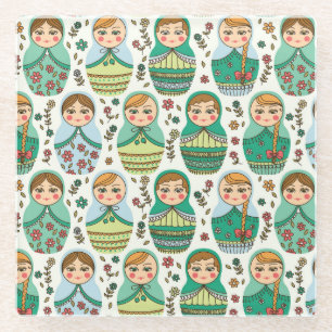 Nesting Dolls Glass Onderzetter