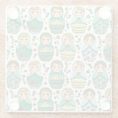 Nesting Dolls Glass Onderzetter (Achterkant)