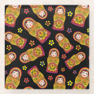Nesting Dolls Glazen Onderzetter