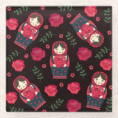 Nesting Dolls Glazen Onderzetter (Voorkant)