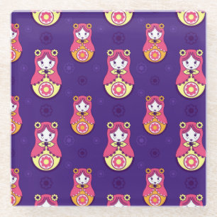 Nesting Dolls Glazen Onderzetter