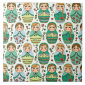 Nesting Dolls Keramische Tegel Tegeltje (Voorkant)