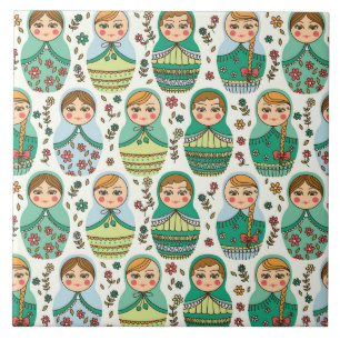 Nesting Dolls Keramische Tegel Tegeltje