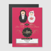 Nesting Dolls Magnetische Uitnodiging (Voorkant / Achterkant)