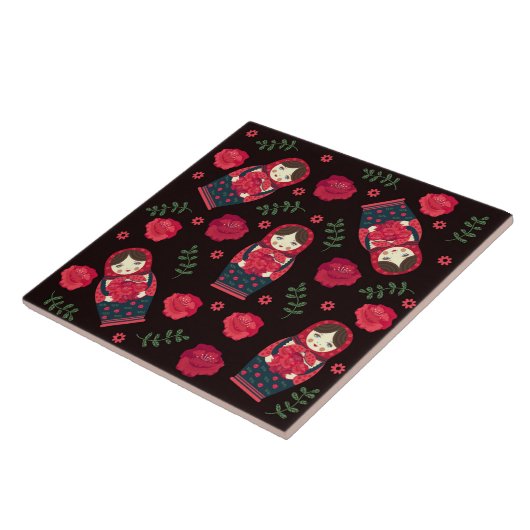 Nesting Dolls Tegeltje (Zijkant)