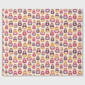 Nesting Dolls Wrapping Paper Cadeaupapier (Vlak)