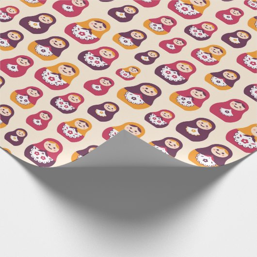 Nesting Dolls Wrapping Paper Cadeaupapier (Hoek)