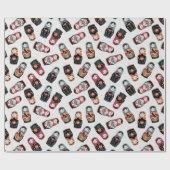 Nesting Dolls Wrapping Paper Cadeaupapier (Vlak)