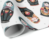 Nesting Dolls Wrapping Paper Cadeaupapier (Rol Hoek)