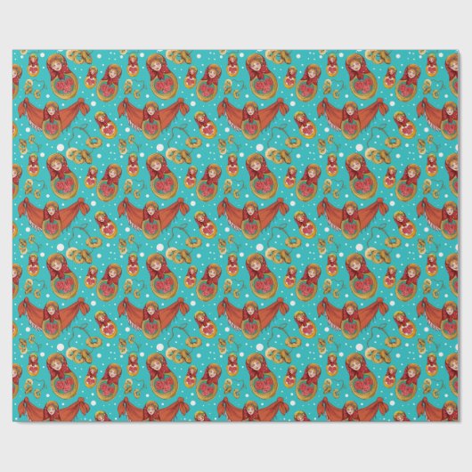 Nesting Dolls Wrapping Paper Cadeaupapier (Vlak)