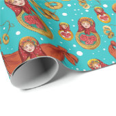 Nesting Dolls Wrapping Paper Cadeaupapier (Rol Hoek)