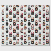 Nesting Dolls Wrapping Paper Cadeaupapier (Vlak)