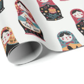 Nesting Dolls Wrapping Paper Cadeaupapier (Rol Hoek)