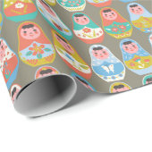 Nesting Dolls Wrapping Paper Cadeaupapier (Rol Hoek)