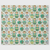 Nesting Dolls Wrapping Paper Cadeaupapier (Vlak)