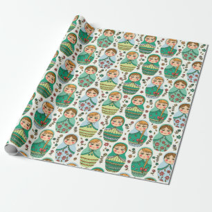 Nesting Dolls Wrapping Paper Cadeaupapier