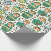 Nesting Dolls Wrapping Paper Cadeaupapier (Hoek)