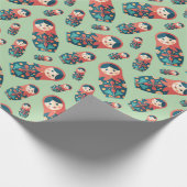 Nesting Dolls Wrapping Paper Cadeaupapier (Hoek)