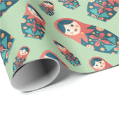 Nesting Dolls Wrapping Paper Cadeaupapier (Rol Hoek)
