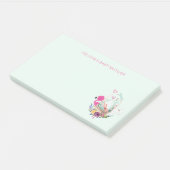 Nesting Egg w/ Flamingo & Bunny Baby shower Post-it® Notes (Schuin)