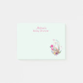 Nesting Egg w/ Flamingo & Bunny Baby shower Post-it® Notes (Voorkant)