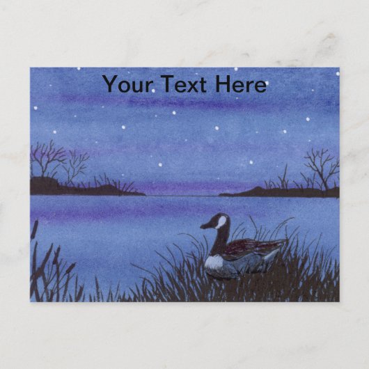 Nesting Goose Briefkaart (Voorkant)