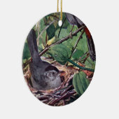 Nesting Gray Catbird Keramisch Ornament (Rechts)
