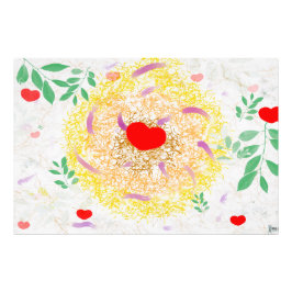 Nesting Hearts Foto Afdruk