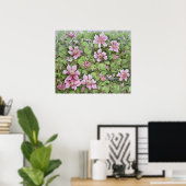 Nesting in Clematis Poster (Thuiskantoor)