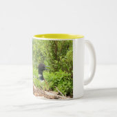 Nesting Loon Coffee-Mok Tweekleurige Koffiemok (Voorkant rechts)