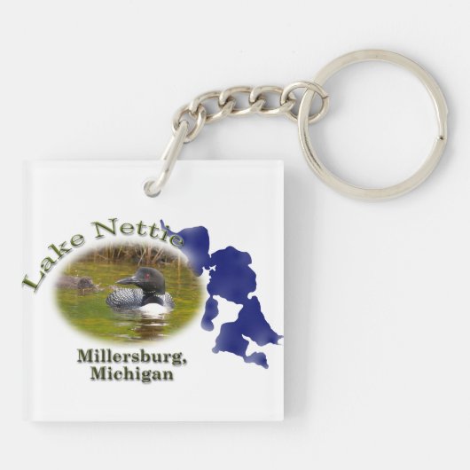 Nesting Loon sleutelhanger (Achterkant)