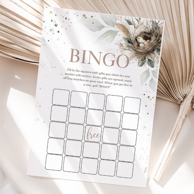 Nesting Neutral Rustic Fores Baby shower Games Aut (Nesting Woodland Neutral Rustic Fores Baby Shower)