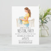 Nesting Party Baby shower Party Prep the Nest Kaart (Staand voorkant)
