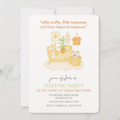 Nesting Party Baby Wieg Baby shower Kaart (Voorkant)