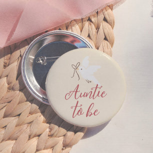Nesting Party Girl Baby Shower Tante Wordt Ronde Button 5,7 Cm