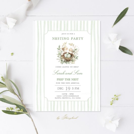 Nesting Party Invitation Kaart