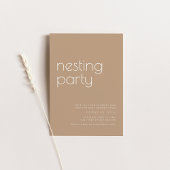 Nesting Party Invitation Sjabloon Kaart