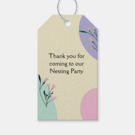 Nesting Party Ouders worden nieuwe baby Cadeaulabel