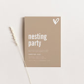 Nesting Party Uitnodiging Sjabloon met Hart