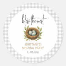 Nesting Party zegene het nestneutrale Baby shower